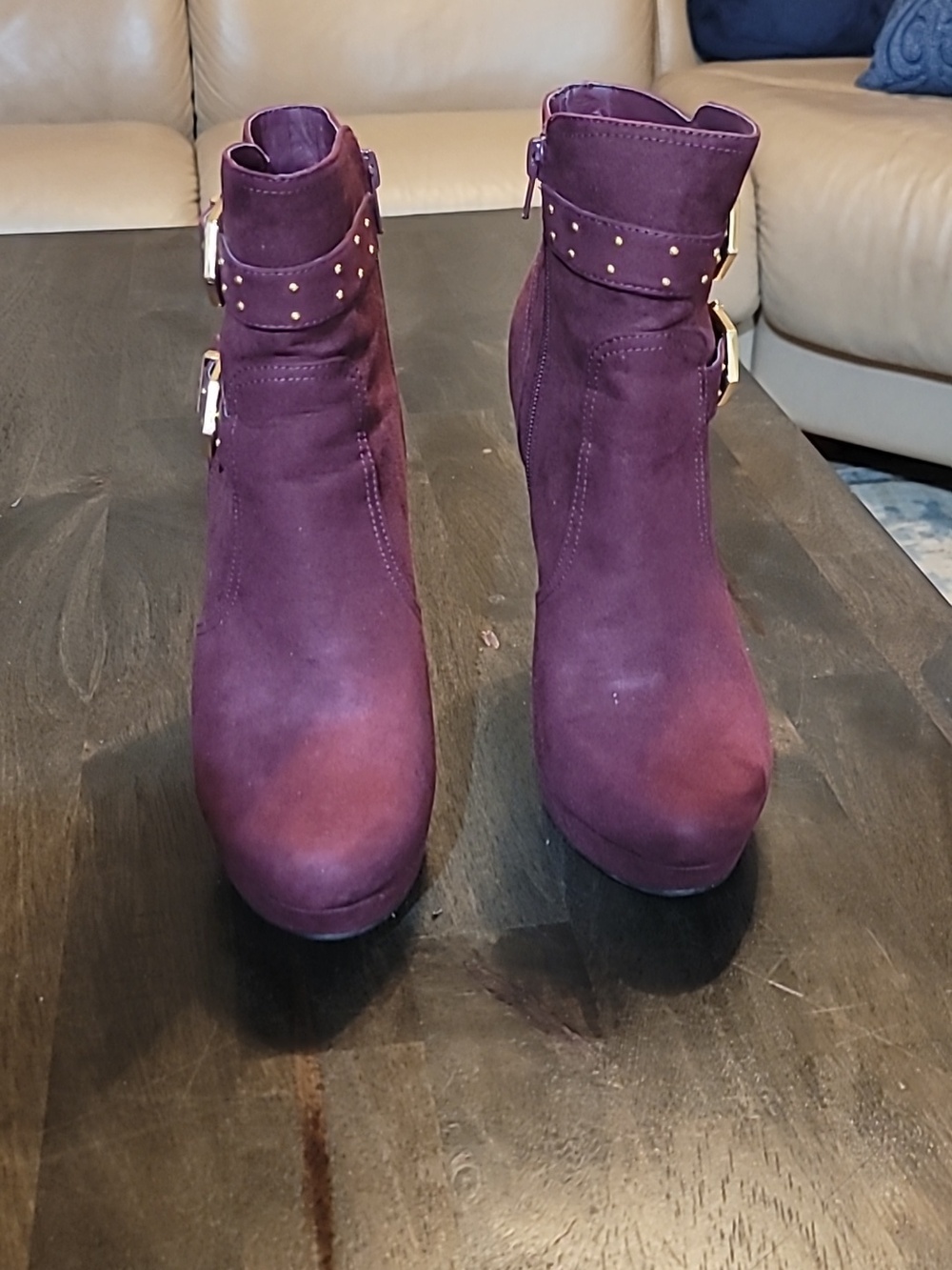 G by Guess Women's Wine Heeled Boots